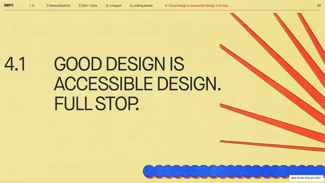 4.1 Good design is accessible design section divider
