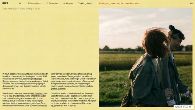ESG body copy with people-in-nature photo