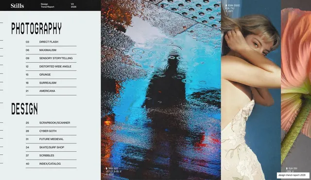Photography and Design contents index