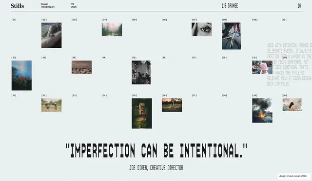 Grunge quote and image index