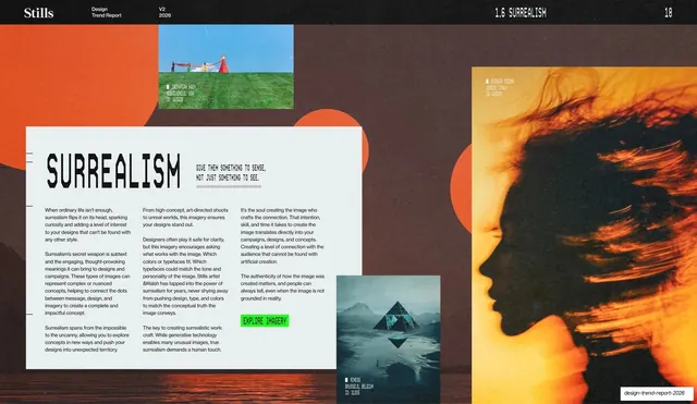 Surrealism trend intro spread