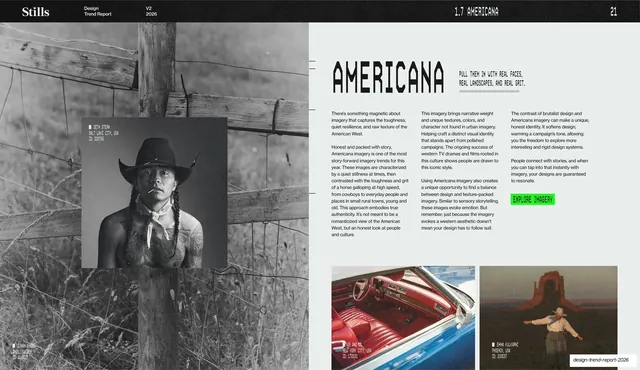 Americana trend intro spread