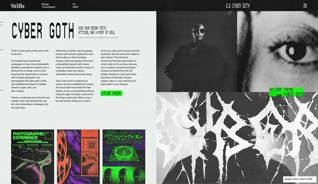 Cyber Goth trend intro spread