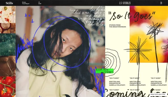 Scribbles "So It Goes" feature spread