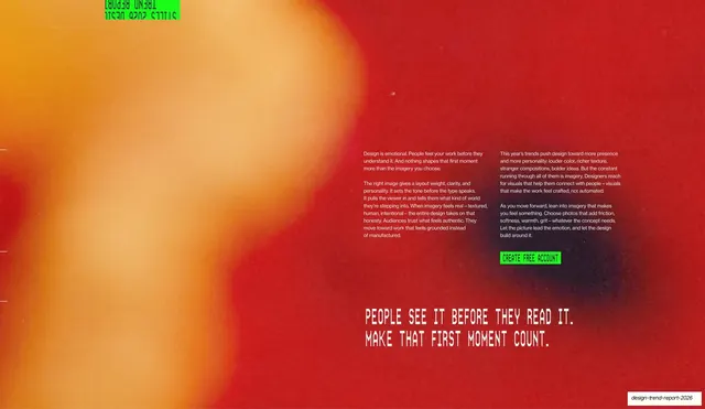 Closing red gradient manifesto