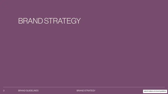 Brand Strategy section divider, minimal, editorial, muted