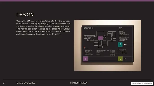 Design with directional signage mockup