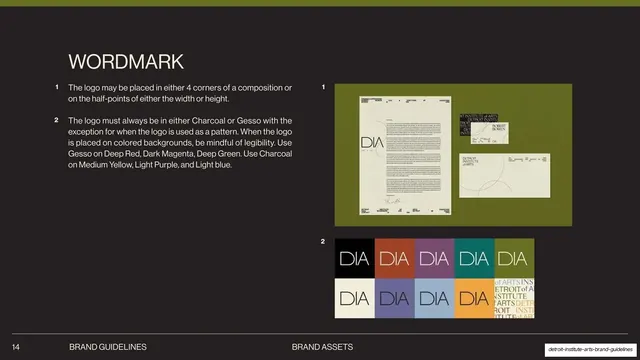 Wordmark placement and color rules