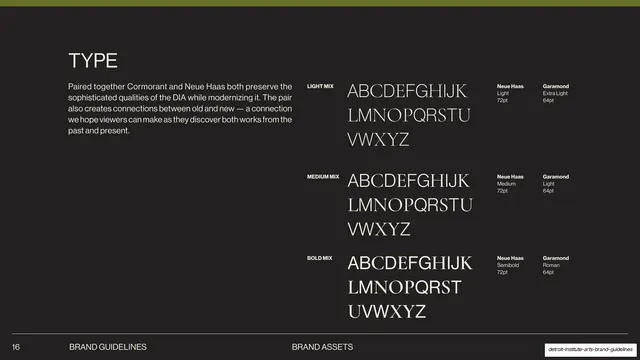 Type pairing mixes and specimens, editorial, minimal, dark