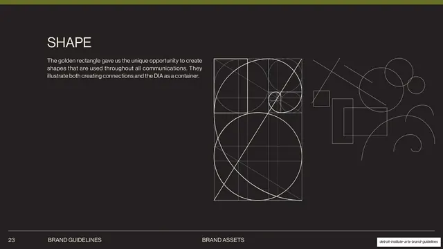 DIA golden-rectangle shape system