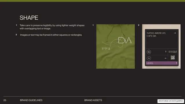 DIA shape legibility and framing rule