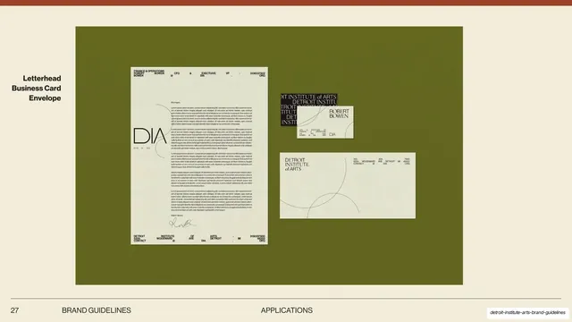 DIA stationery suite
