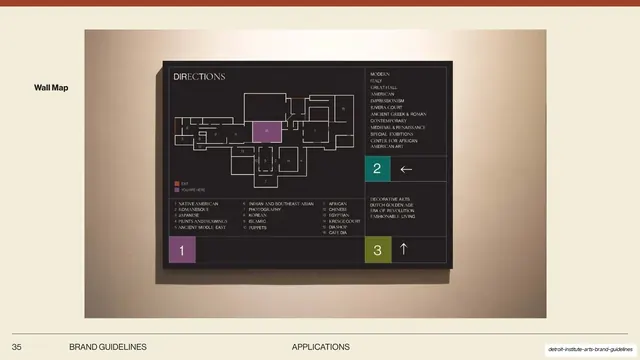 DIA directional wall map