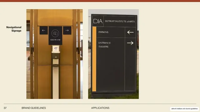 DIA navigational signage application
