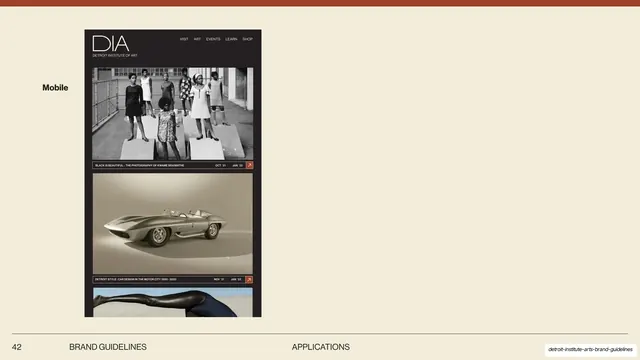 DIA mobile website application
