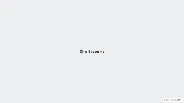 A lil about me section marker, minimal, light-mode, light