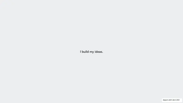 I build my ideas statement