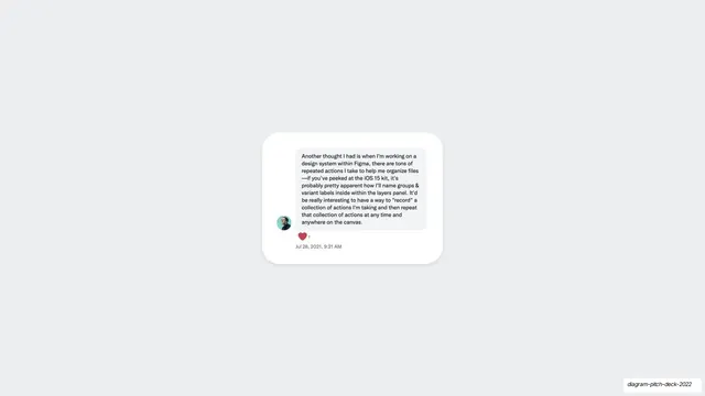 Origin-story message card screenshot