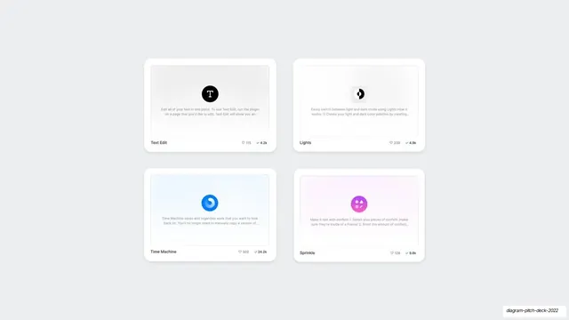Community plugin cards 2x2 grid