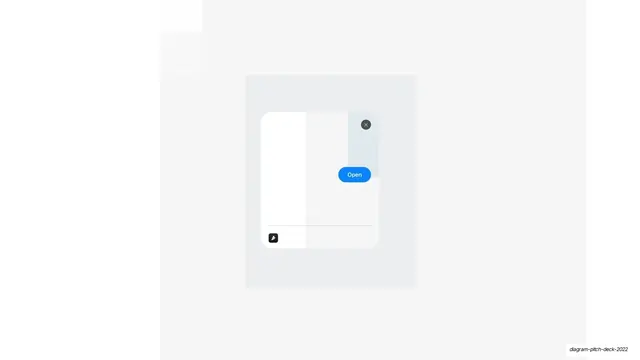 App Clip card blank-state mockup, minimal, light-mode, light