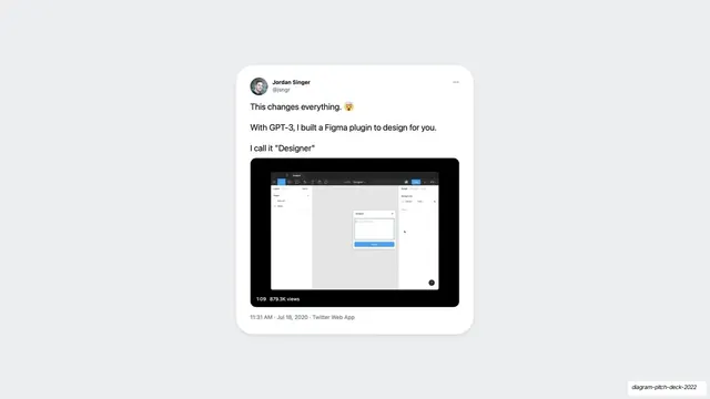 Designer plugin launch tweet card