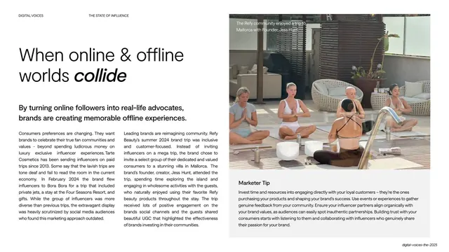 When online and offline worlds collide, editorial, swiss, light