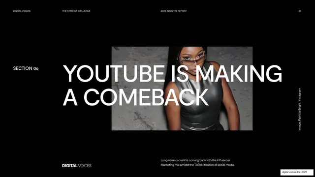 YouTube Is Making A Comeback section divider, editorial, dark-mode, dark