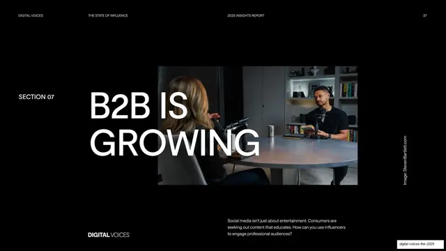 B2B Is Growing section divider
