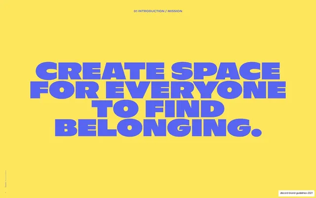 Create space for everyone (Mission)