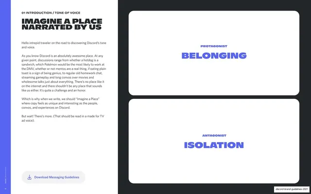 Imagine a place narrated by us (Tone of voice), editorial, minimal, light