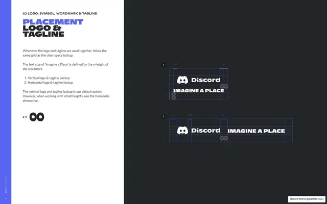 Logo and tagline lockup grid, dark-mode, technical, dark