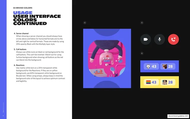 User interface colors continued