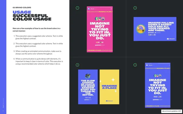 Successful color usage examples