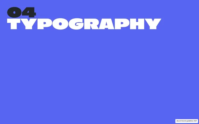Typography section opener