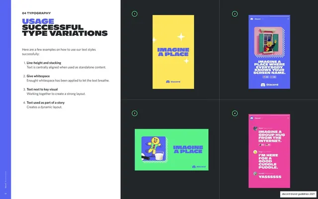 Successful type variations, editorial, playful, vibrant