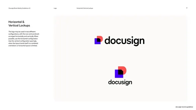 Docusign horizontal and vertical lockups