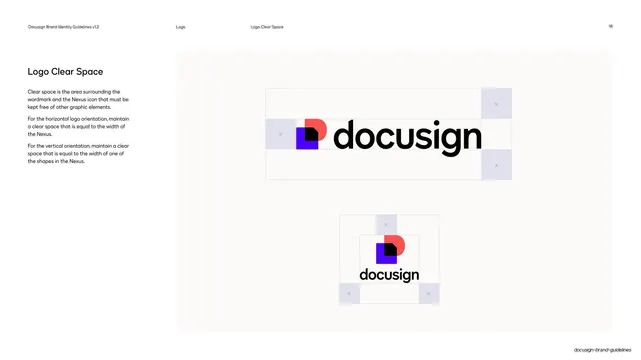 Docusign logo clear space