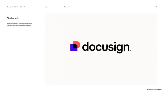 Docusign trademark placement