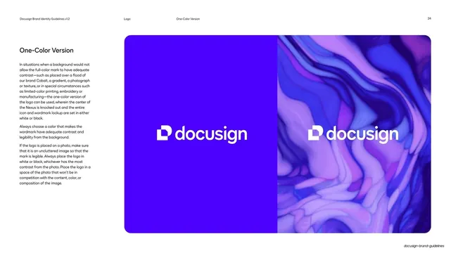 Docusign one-color logo version