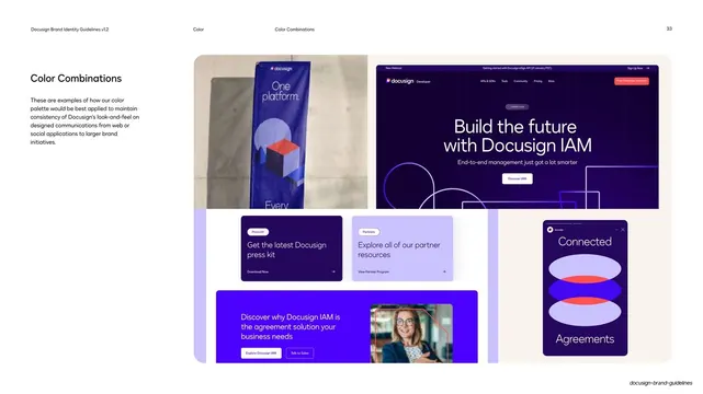 Docusign color applied to physical and digital