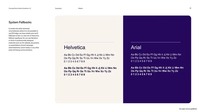 System fallback fonts Helvetica Arial