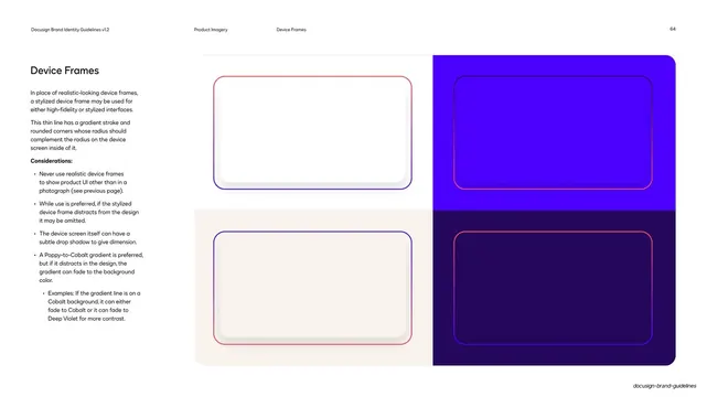 Docusign stylized device frames