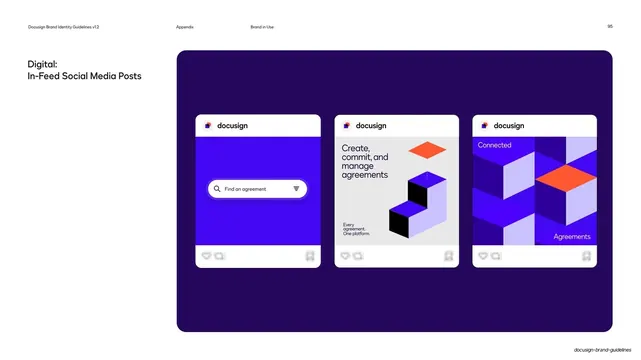 Docusign in-feed social posts