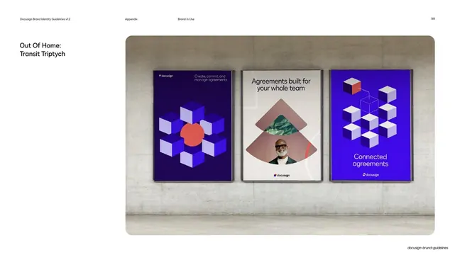 Docusign transit poster triptych