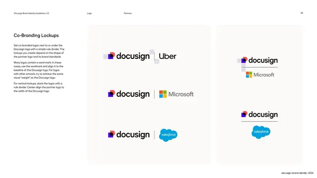 DocuSign co-branding lockups