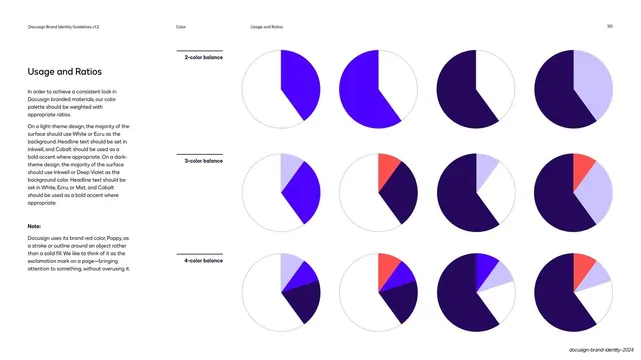 DocuSign color usage and ratios