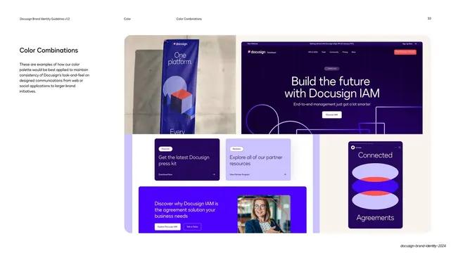 DocuSign color in banners and social