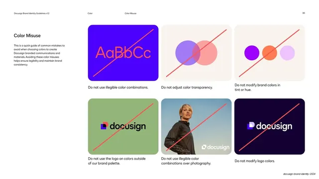 Color misuse do-not grid