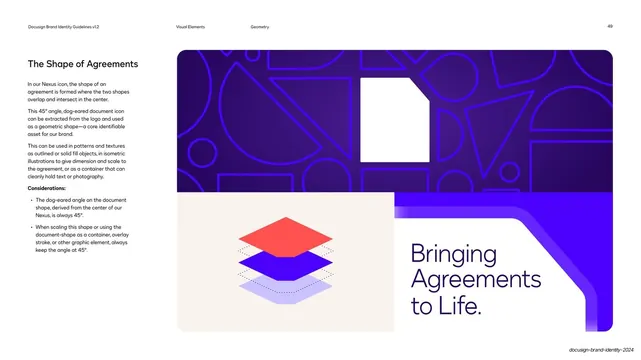 The Shape of Agreements document motif