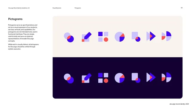 Pictograms set on light and dark